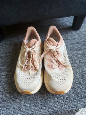 Hoka One One Women's Running Shoes - Blush Pink & Cream